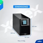 Ups Online Doble Conversion Kaise 3kva 2700w Modo Eco Fp 0.9 - Image 3