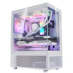 Mini 5 Fan Argb Vidrio Templado White