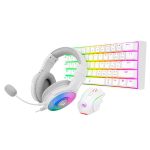Kit Gamer Redragon Teclado y Mouse + Auricular S129W 3 En 1